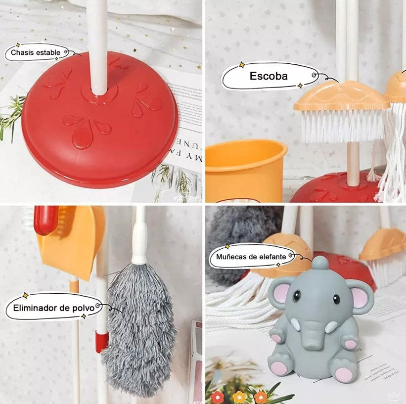 Set De Aseo Didactico Limpieza Niños 8 piezas