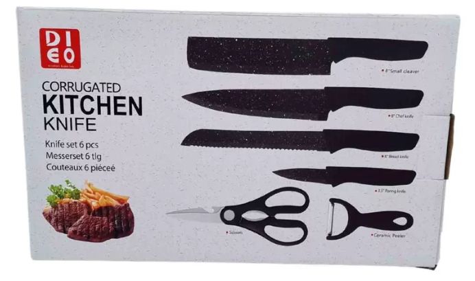 Kit set de cuchillos cocina 6 piezas
