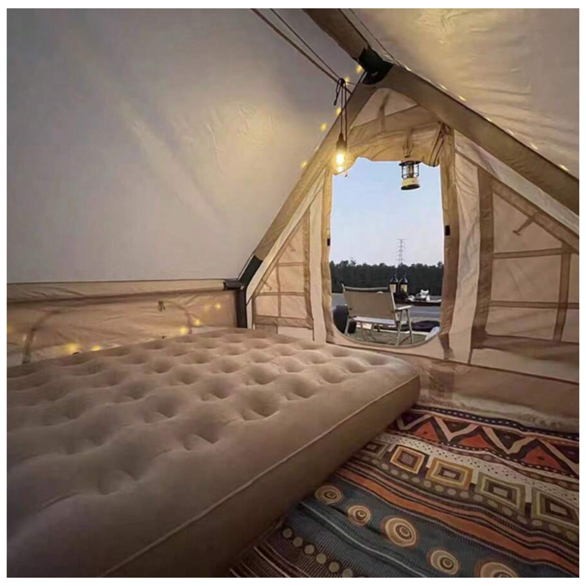 Colchón Inflable Matrimonial + Inflador