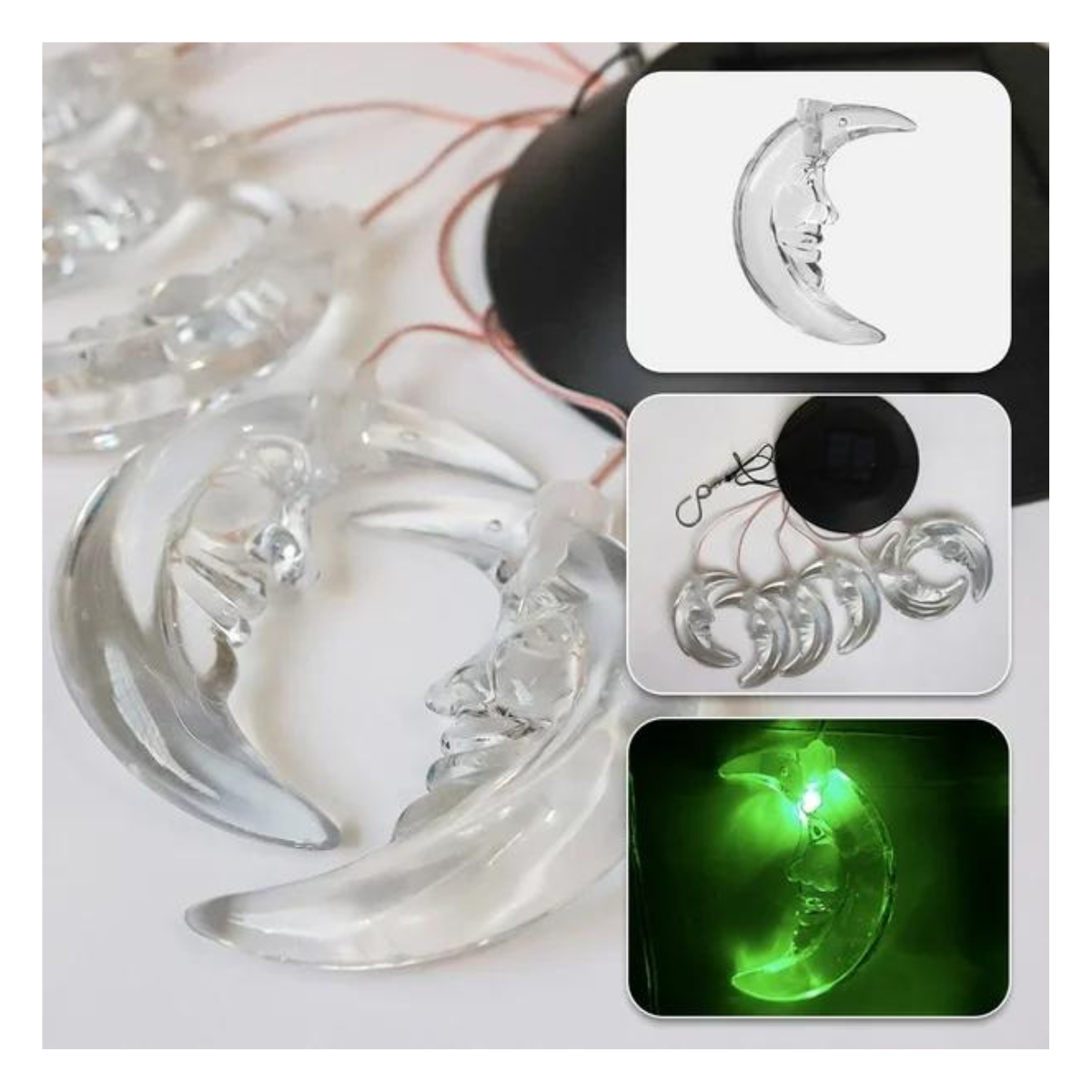 Campanillas Viento de Luna Luces LED