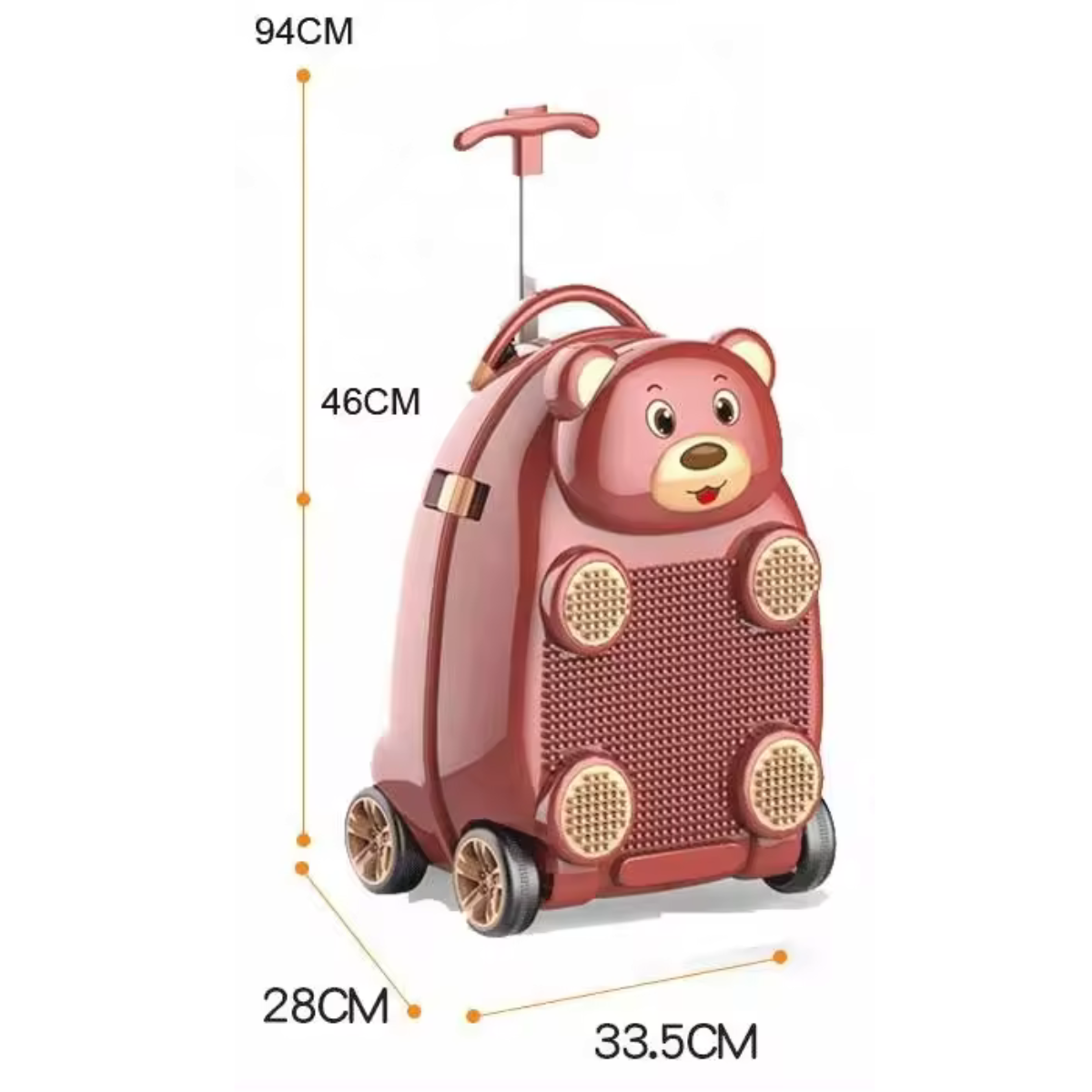 Maleta con Ruedas Oso Juguetón