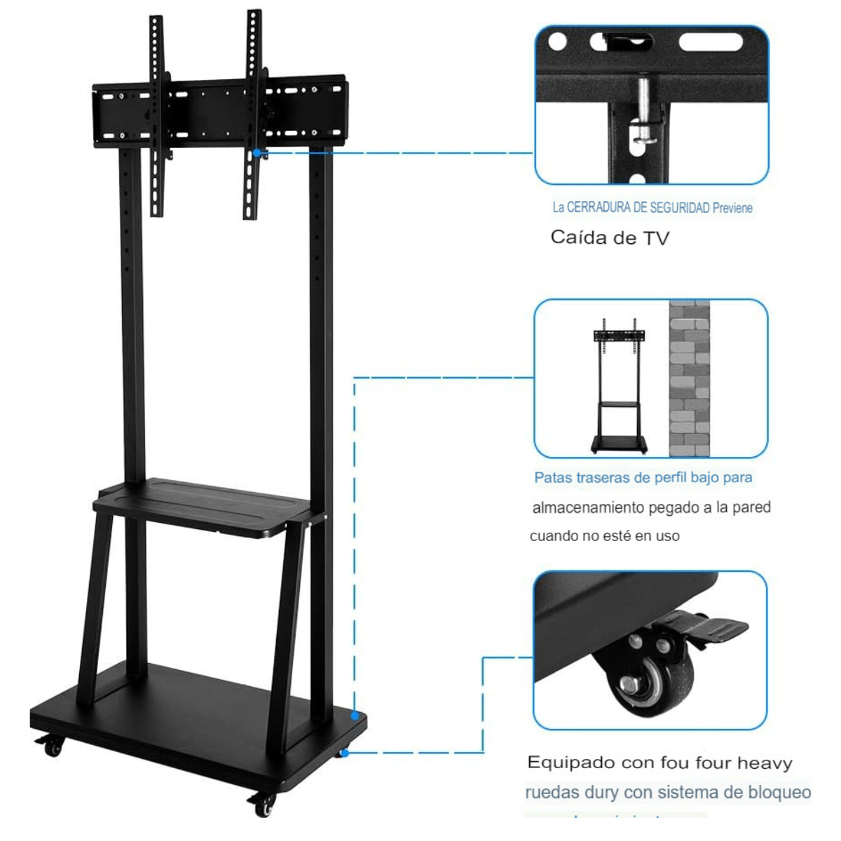 Mesa Portable Plástico Resistente