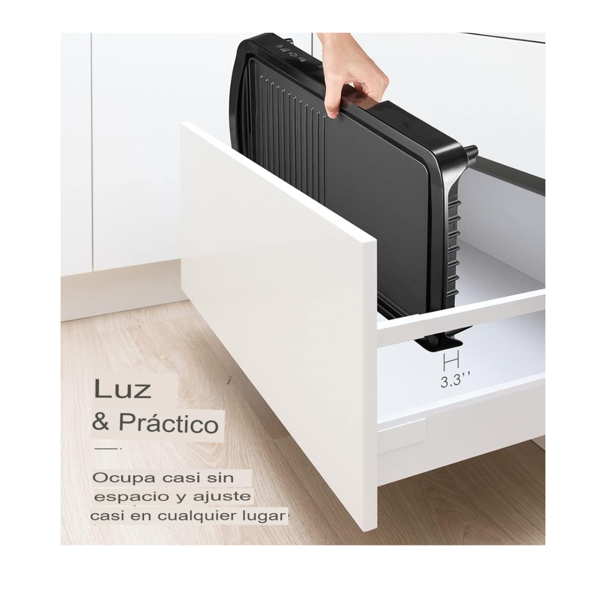 Plancha Eléctrica con Antiadherente