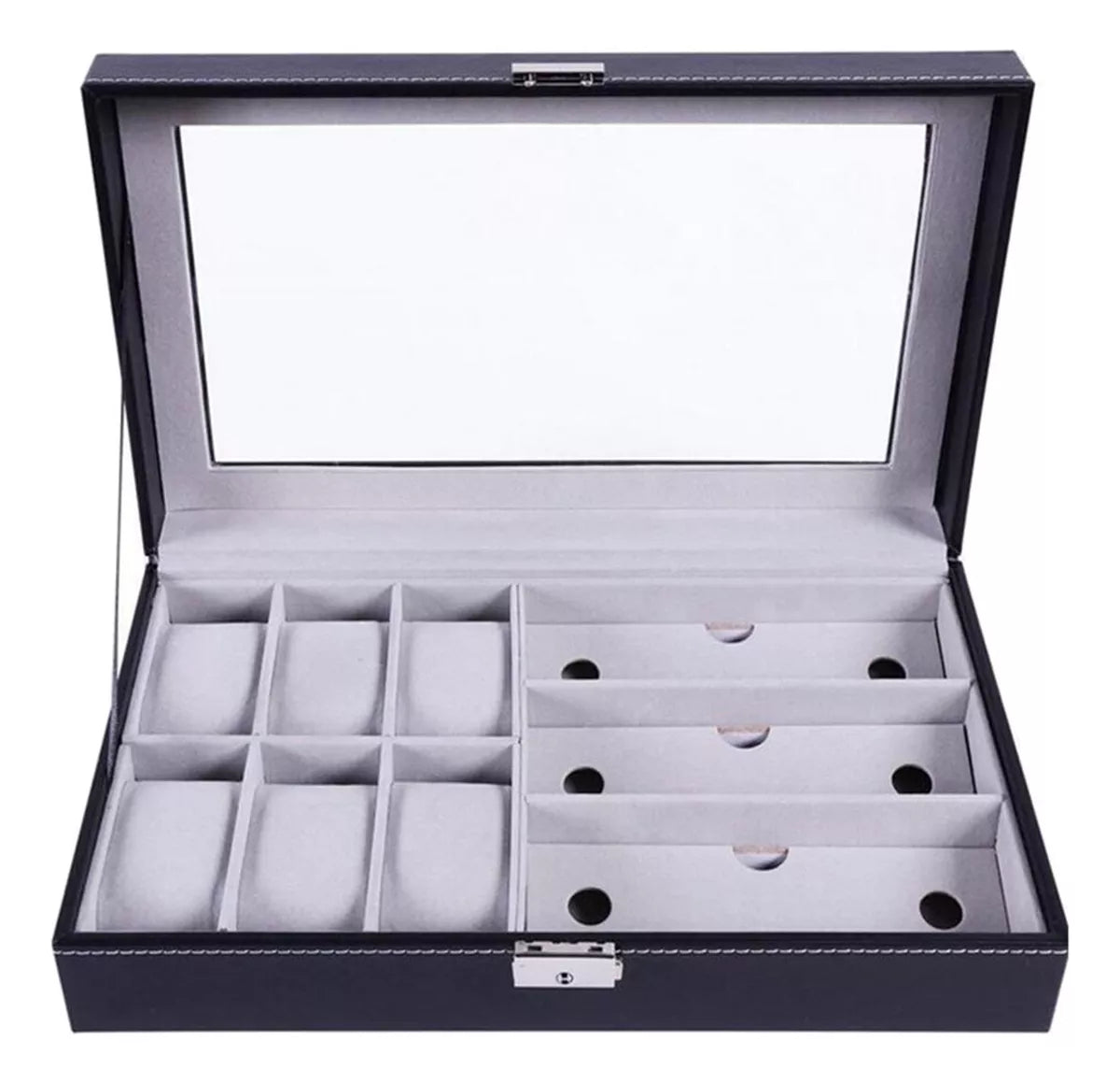 Organizador 6 Relojes 3 Lentes Gafas