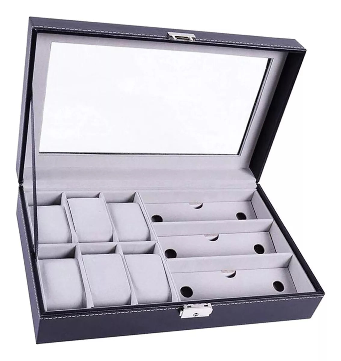 Organizador 6 Relojes 3 Lentes Gafas