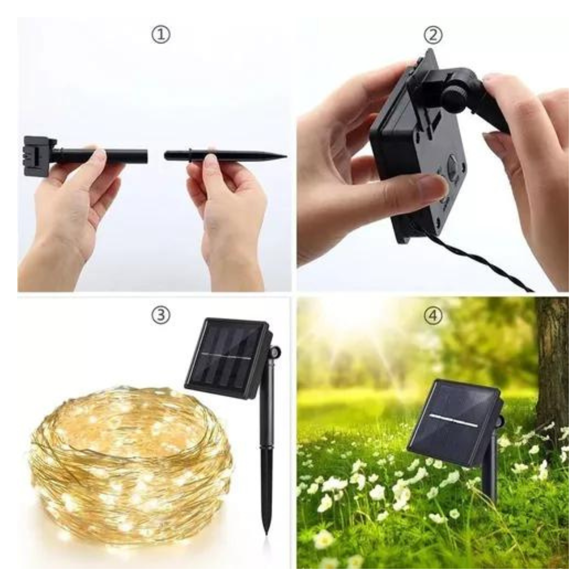 Cadena de Luces Solares 200 Led 20 M